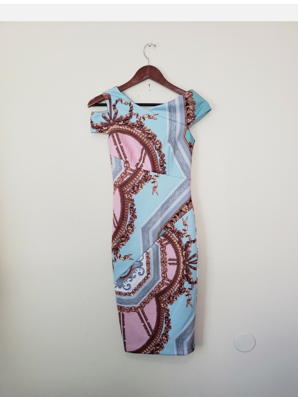 Ted Baker “Yanar” Versailles Print Bodycon midi dress NWT